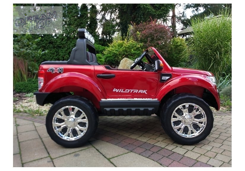 Auto na akumulator Ford Ranger Czerwony lakier 4x4 Auto na akumulator Ford Ranger Czerwony lakier 4x4
