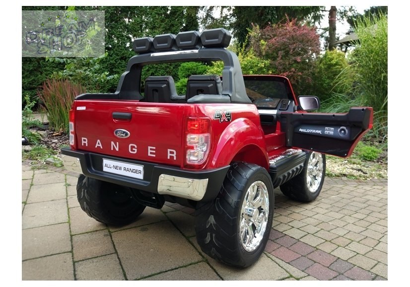 Auto na akumulator Ford Ranger Czerwony lakier 4x4 Auto na akumulator Ford Ranger Czerwony lakier 4x4