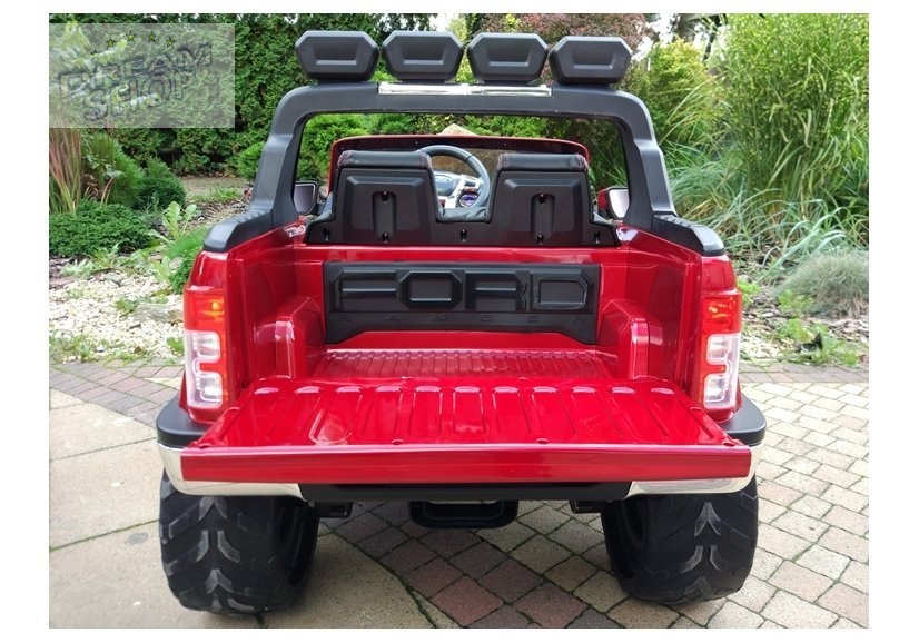 Auto na akumulator Ford Ranger Czerwony lakier 4x4 Auto na akumulator Ford Ranger Czerwony lakier 4x4