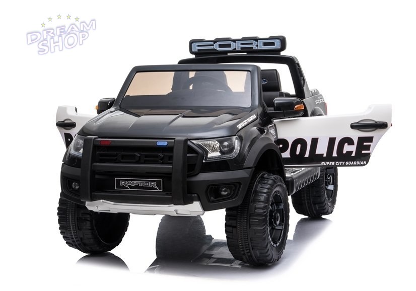 Auto na Akumulator Ford Ranger Raptor Police DK-F150RP Czarny Lakier Auto na Akumulator Ford Ranger Raptor Police DK-F150RP Czarny Lakier