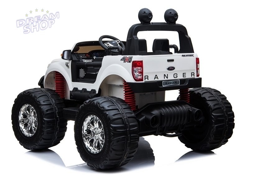 Pojazd na Akumulator Ford Ranger Monster Biały Pojazd na Akumulator Ford Ranger Monster Biały