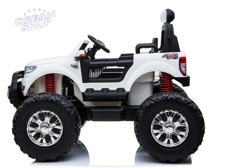 Pojazd na Akumulator Ford Ranger Monster Biały Pojazd na Akumulator Ford Ranger Monster Biały