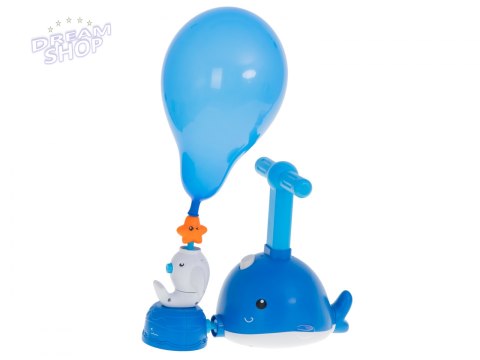 Samochód aerodynamiczny wyrzutnia balonów delfin