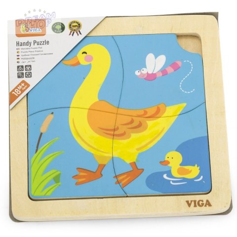 VIGA Poręczne Drewniane Puzzle Kaczuszka VIGA Poręczne Drewniane Puzzle Kaczuszka