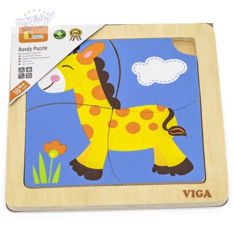 VIGA Poręczne Drewniane Puzzle Żyrafa VIGA Poręczne Drewniane Puzzle Żyrafa