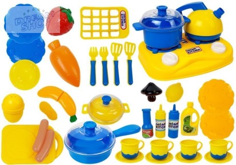 Zestaw Naczyń Plastikowych Mały Kucharz Garnki Zestaw Naczyń Plastikowych Mały Kucharz Garnki