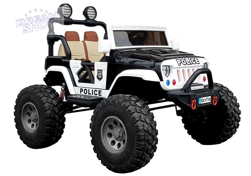 Auto na Akumulator SX1719 Policja Czarne Auto na Akumulator SX1719 Policja Czarne