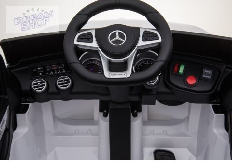 Auto na akumulator Mercedes QLS-5688 Biały 4x4 Auto na akumulator Mercedes QLS-5688 Biały 4x4