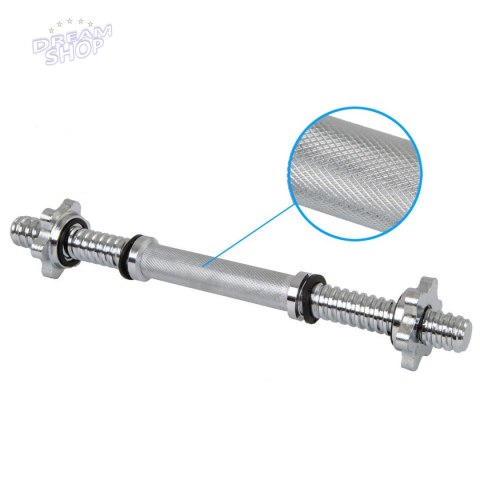 Gryf prosty krótki 35cm z zacikami średnica 25mm EB FIT Gryf prosty krótki 35cm z zacikami średnica 25mm EB FIT