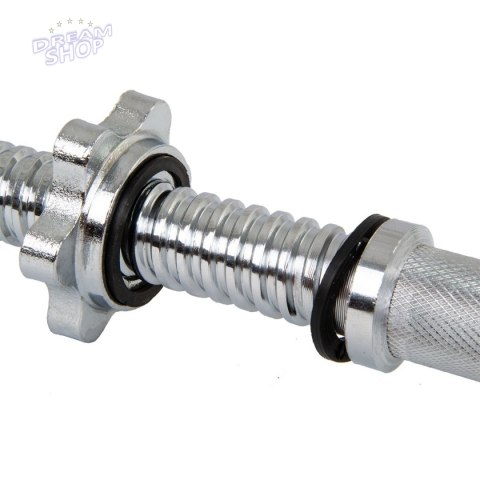 Gryf prosty krótki 35cm z zacikami średnica 25mm EB FIT Gryf prosty krótki 35cm z zacikami średnica 25mm EB FIT