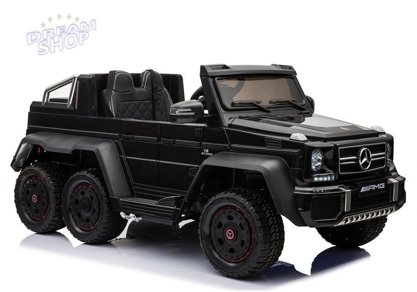 Pojazd Na Akumulator Mercedes 6x45W Czarny MP4 Pojazd Na Akumulator Mercedes 6x45W Czarny MP4