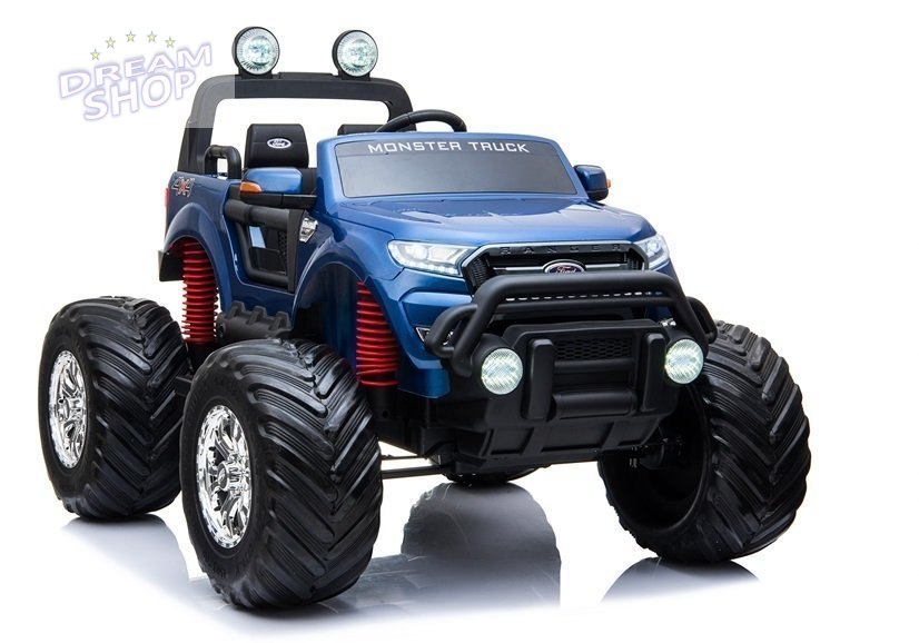 Pojazd na Akumulator Ford Ranger Monster Niebieski Lakierowany LCD Pojazd na Akumulator Ford Ranger Monster Niebieski Lakierowany LCD