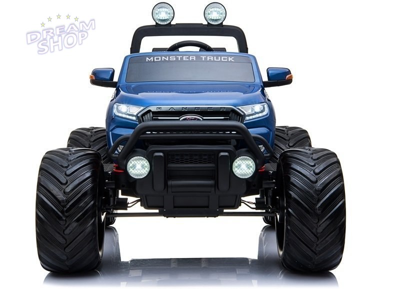 Pojazd na Akumulator Ford Ranger Monster Niebieski Lakierowany LCD Pojazd na Akumulator Ford Ranger Monster Niebieski Lakierowany LCD