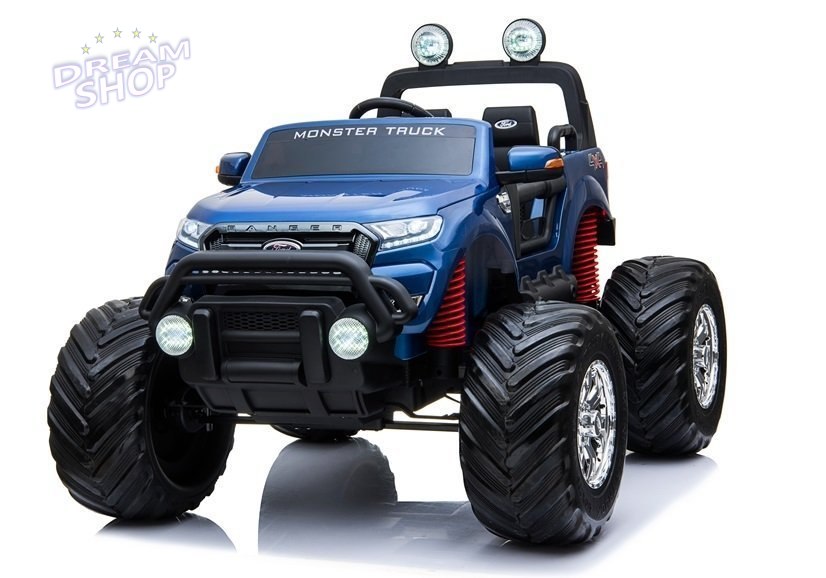 Pojazd na Akumulator Ford Ranger Monster Niebieski Lakierowany LCD Pojazd na Akumulator Ford Ranger Monster Niebieski Lakierowany LCD