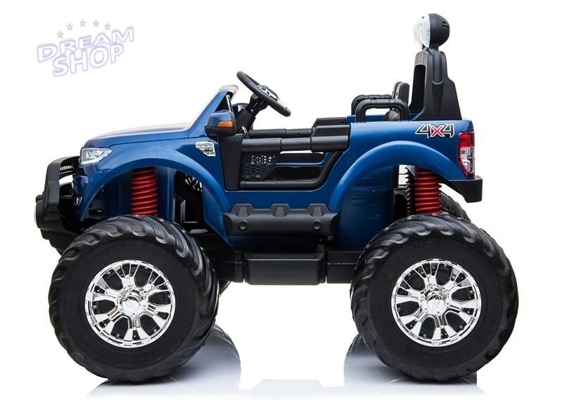 Pojazd na Akumulator Ford Ranger Monster Niebieski Lakierowany LCD Pojazd na Akumulator Ford Ranger Monster Niebieski Lakierowany LCD