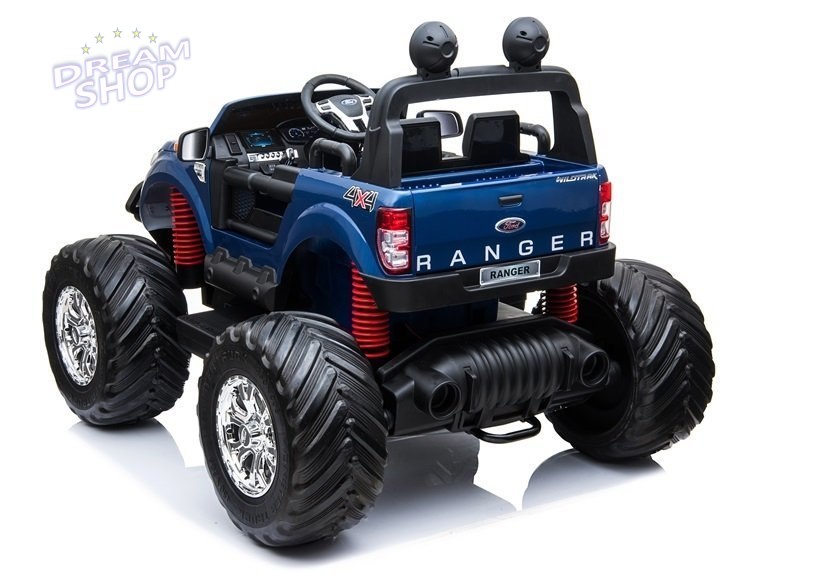 Pojazd na Akumulator Ford Ranger Monster Niebieski Lakierowany LCD Pojazd na Akumulator Ford Ranger Monster Niebieski Lakierowany LCD