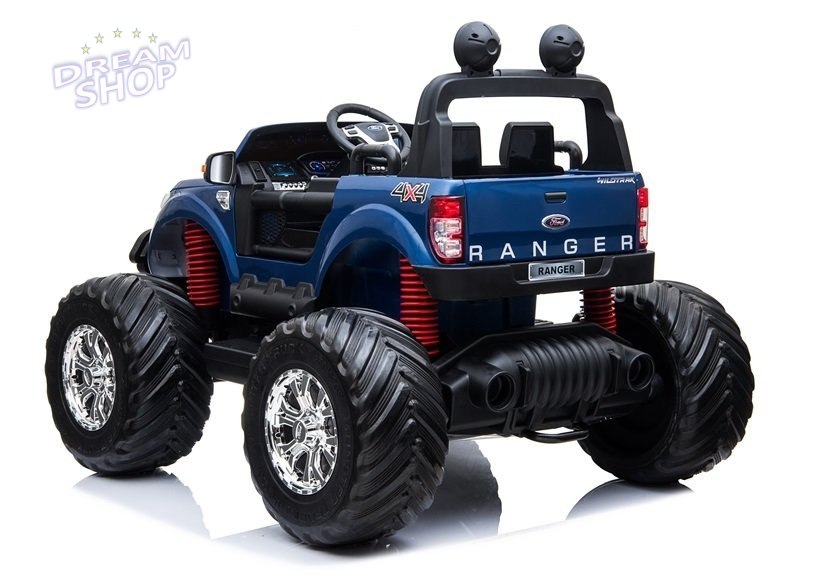 Pojazd na Akumulator Ford Ranger Monster Niebieski Lakierowany LCD Pojazd na Akumulator Ford Ranger Monster Niebieski Lakierowany LCD