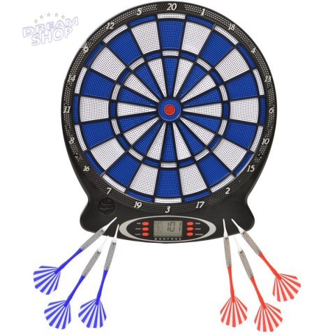 Tarcza dart elektroniczny Enero 43cm + 6 lotek
