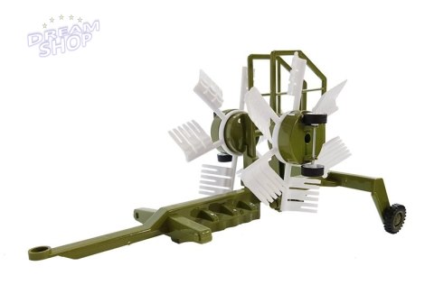 Traktor z Przyczepką, Zgrabiarką i Cysterną Czerwony Traktor z Przyczepką, Zgrabiarką i Cysterną Czerwony