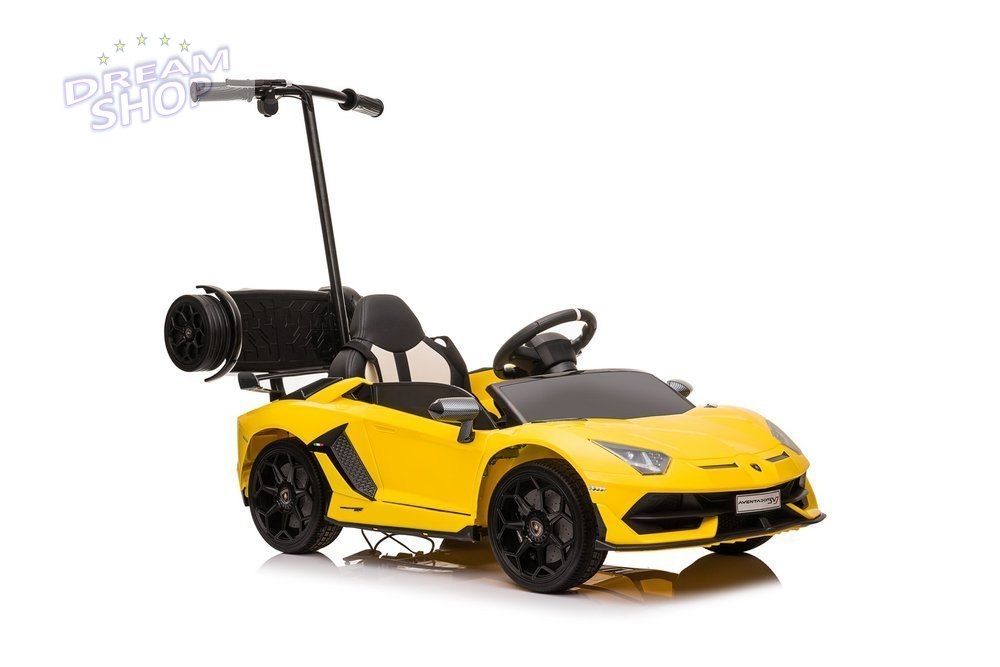 Auto Na Aumulator Lamborghini Aventador SX2018 Żółty z Platformą Auto Na Aumulator Lamborghini Aventador SX2018 Żółty z Platformą