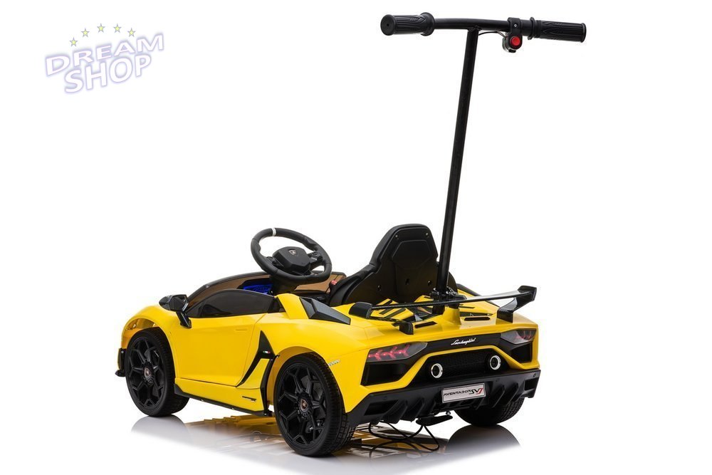 Auto Na Aumulator Lamborghini Aventador SX2018 Żółty z Platformą Auto Na Aumulator Lamborghini Aventador SX2018 Żółty z Platformą