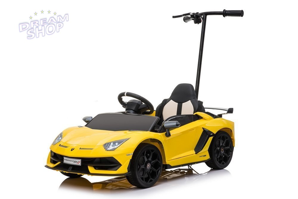 Auto Na Aumulator Lamborghini Aventador SX2018 Żółty z Platformą Auto Na Aumulator Lamborghini Aventador SX2018 Żółty z Platformą