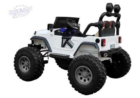 Auto na Akumulator Jeep SX1719 Biały 4x4 Auto na Akumulator Jeep SX1719 Biały 4x4