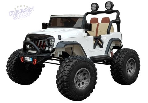 Auto na Akumulator Jeep SX1719 Biały 4x4 Auto na Akumulator Jeep SX1719 Biały 4x4