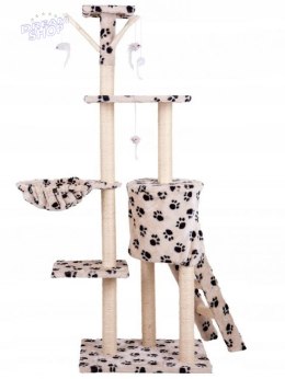 Drapak dla kota domek drzewo legowisko 138cm xl Odciski Łapek