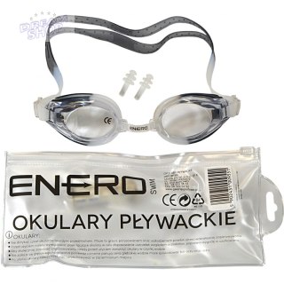 Okularki pływackie + zatyczki Enero czarne