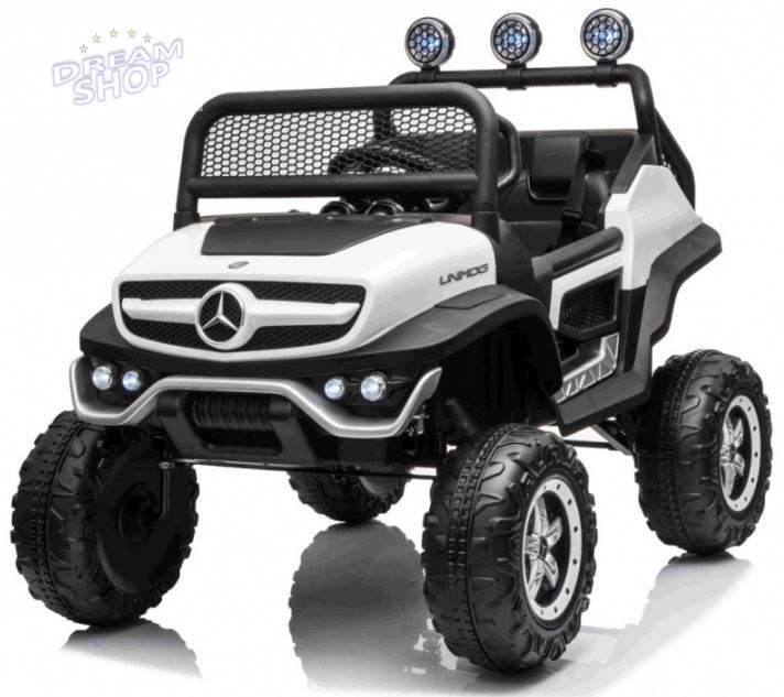 Pojazd Mercedes BENZ UNIMOG Biały Pojazd Mercedes BENZ UNIMOG Biały