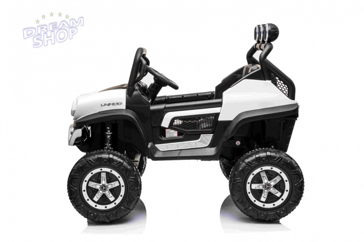 Pojazd Mercedes BENZ UNIMOG Biały Pojazd Mercedes BENZ UNIMOG Biały
