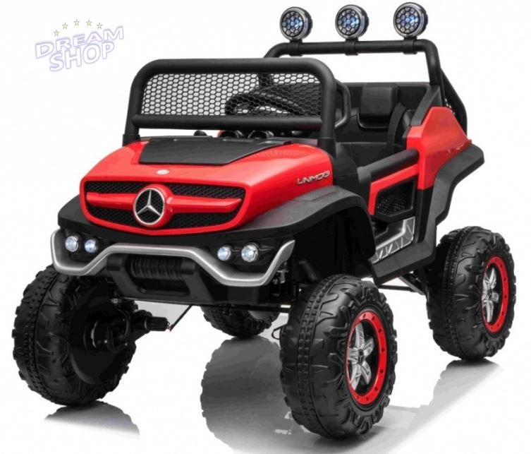 Pojazd Mercedes BENZ UNIMOG Czerwony Pojazd Mercedes BENZ UNIMOG Czerwony