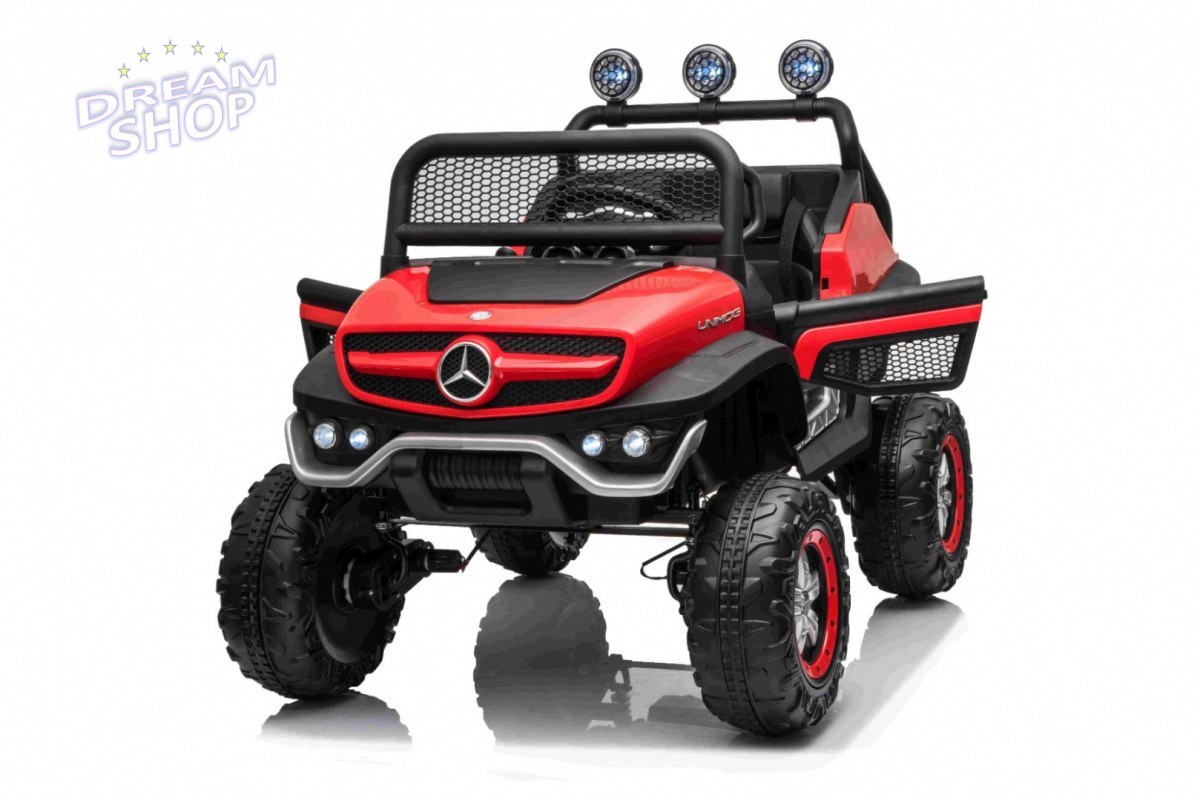 Pojazd Mercedes BENZ UNIMOG Czerwony Pojazd Mercedes BENZ UNIMOG Czerwony