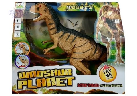 Dinozaur Tyranozaur Porusza się Ryczy Świeci Dinozaur Tyranozaur Porusza się Ryczy Świeci