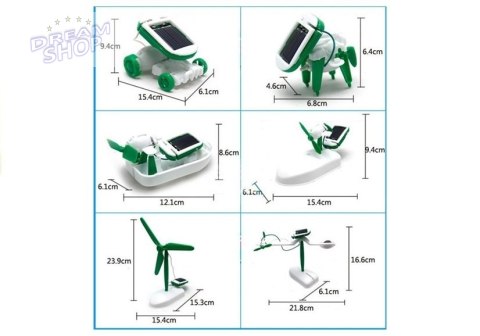 Edukacyjny Zestaw Robot Solarny 6 w 1 SOLAR KIT Edukacyjny Zestaw Robot Solarny 6 w 1 SOLAR KIT
