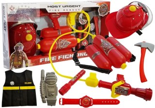 Zestaw Strażacki na Baterie z Akcesoriami