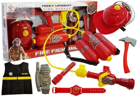 Zestaw Strażacki na Baterie z Akcesoriami
