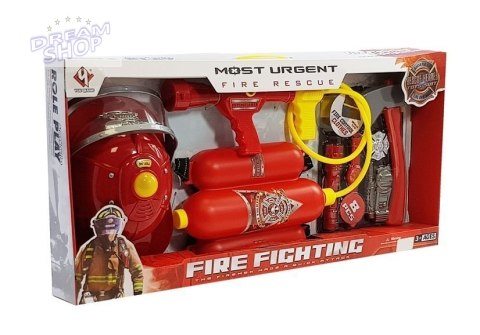 Zestaw Strażacki na Baterie z Akcesoriami