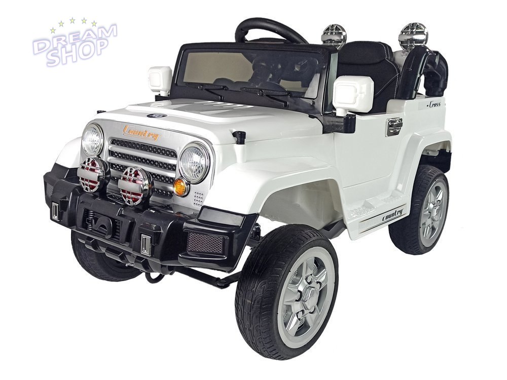Auto na Akumulator Jeep JJ245 Biały Auto na Akumulator Jeep JJ245 Biały