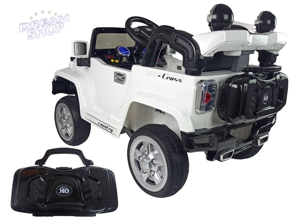 Auto na Akumulator Jeep JJ245 Biały Auto na Akumulator Jeep JJ245 Biały