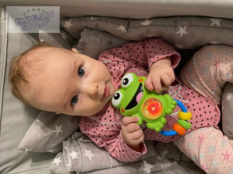 GRZECHOTKA SENSORYCZNA ŻABKA MELODYJKI ŚWIATŁA 80 GRZECHOTKA SENSORYCZNA ŻABKA MELODYJKI ŚWIATŁA 80