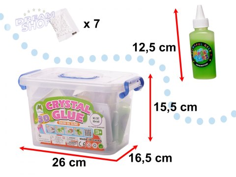 Klej kryształowy 3D w wiaderku + foremki Klej kryształowy 3D w wiaderku + foremki