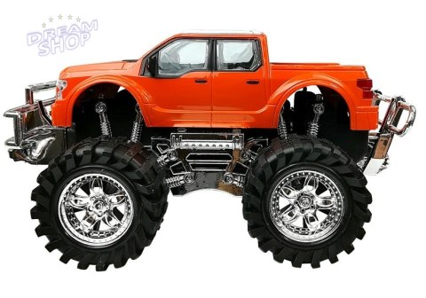 Zestaw Pojazdów Monster Truck Pomarańczowy Laweta 58 cm Zestaw Pojazdów Monster Truck Pomarańczowy Laweta 58 cm