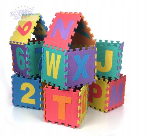 36el. DUŻE SUPER PUZZLE PIANKOWE PLUS TORBA 2709 36el. DUŻE SUPER PUZZLE PIANKOWE PLUS TORBA 2709