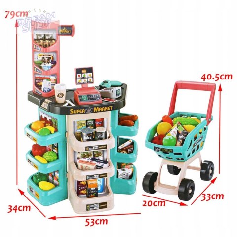 SUPERMARKET SKLEP WÓZEK NA ZAKUPY WAGA CZYTNIK 76 SUPERMARKET SKLEP WÓZEK NA ZAKUPY WAGA CZYTNIK 76