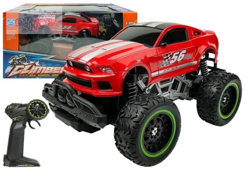 Auto Zdalnie Sterowane R/C 6.5 km/h Wysokie Koła Czerwone Auto Zdalnie Sterowane R/C 6.5 km/h Wysokie Koła Czerwone