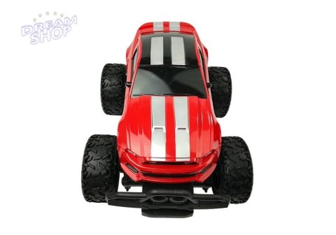 Auto Zdalnie Sterowane R/C 6.5 km/h Wysokie Koła Czerwone Auto Zdalnie Sterowane R/C 6.5 km/h Wysokie Koła Czerwone