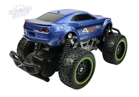 Auto Zdalnie Sterowane R/C 6.5 km/h Wysokie Koła Niebieskie Auto Zdalnie Sterowane R/C 6.5 km/h Wysokie Koła Niebieskie