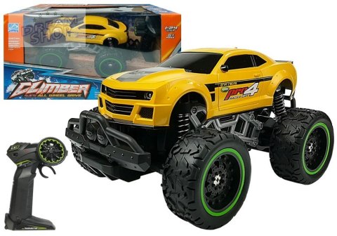 Auto Zdalnie Sterowane R/C 6.5 km/h Wysokie Koła Żółte Auto Zdalnie Sterowane R/C 6.5 km/h Wysokie Koła Żółte